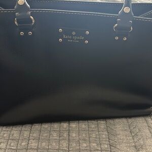 Kate Spade Black Leather Tote Bag